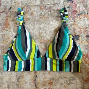Aerie Colorful Striped Bikini Top